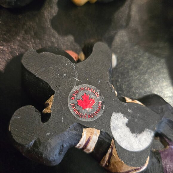 Set of 5 Martine Gagnon Baby Bears, Vintage Figurines Made in Canada 3.5" signed - Picture 16 of 16